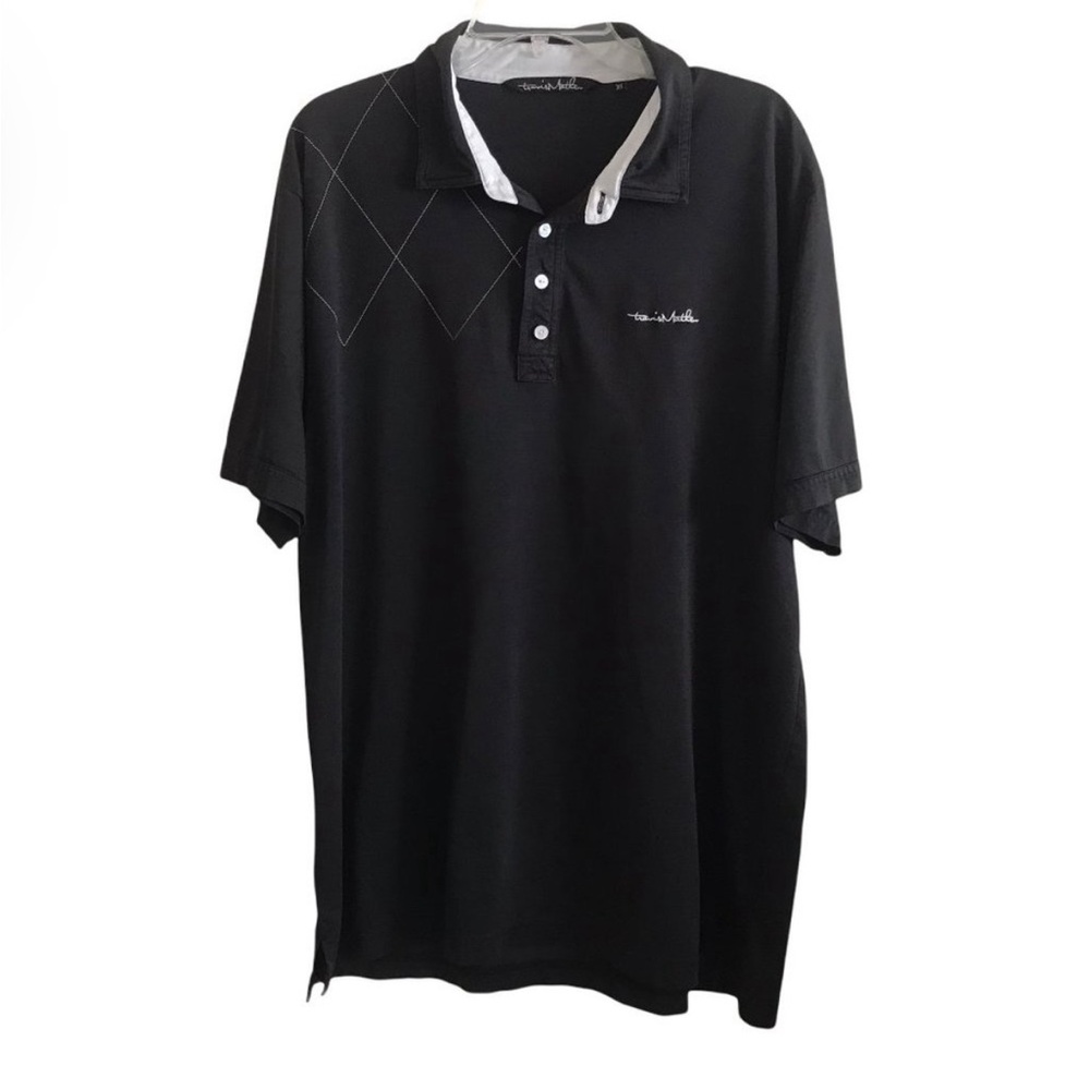 ⛳️ sale!! Travis Mathew Black Short Sleeve Polo Shirt